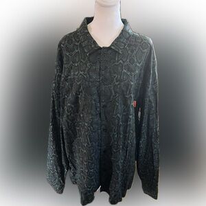 Welcome Skateboards Men’s Fauna Spruce Button Down Long Sleeve Shirt Size XL 045